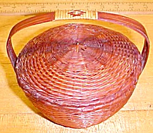 Native American Indian Covered Basket