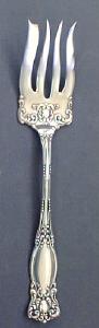 Ornate W A Rogers Silver Plate Meat Fork