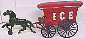Kenton Horse Drawn Ice Wagon Single Horse Rare