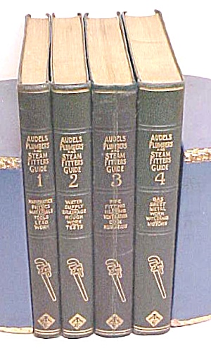 Audels Plumbers & Steam Fitters Guide Set 1925 1st Ed.