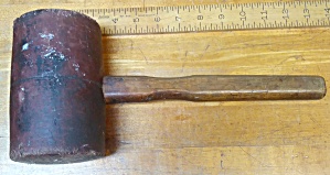 Pressed Leather Carving Mallet 3 Pounds Antique