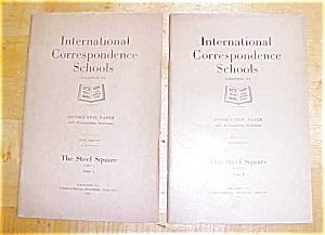 Steel Square Instruction Booklet Set Ics 1920