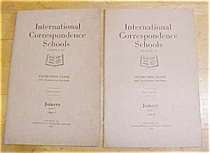 Joinery Instruction Booklet Set Ics 1920