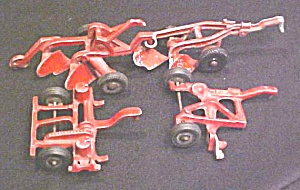 Vintage Die Cast Toy Tractor Implements