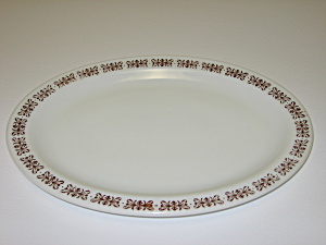 Anchor Hocking Fire King Filigree Oval Plate Platter