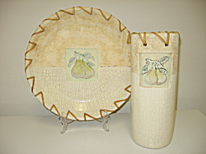 Baum Bros Formalities Southwestern Fruit Bowl & Vase