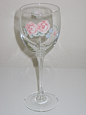Pfaltzgraff Secret Rose Wine Stem Glass 6oz