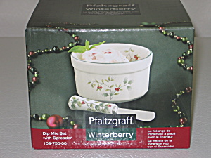 Pfaltzgraff Winterberry Dip Mix Set With Spreader