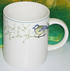 Thomson Pottery China Border Of Birds & Leaves Mug