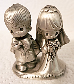 Precious Moments Bride And Groom Pewter