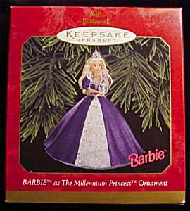 1999 Millennium Princess Barbie Ornament