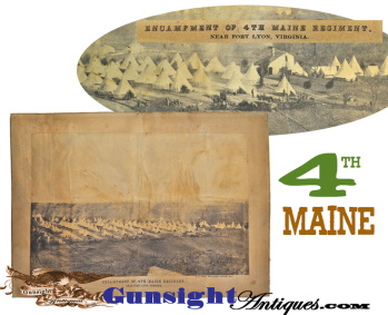 4th Maine Infantry Civil War Encampment Photograph