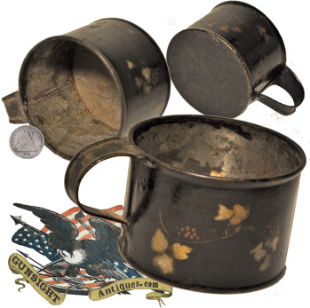 Civil War Era - Decorated Tin Drinking Cup