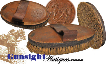 Civil War Vintage Equine Decorated Grooming Brush