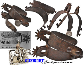Early Production August Buermann - Hand Forged Eureka Spurs
