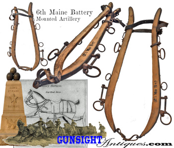 Civil War Vintage- 6th Maine Battery Mounted Artillery - Horse Collar Hames