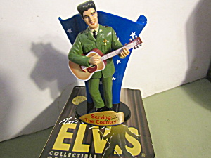 Vintage Collectible Ornament Elvis Serving The Country