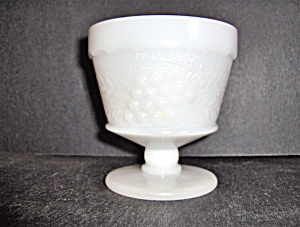Anchor Hocking Milk Glass Footed Grape Sherbet