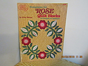 Asn Templates For Rose Quilt Blocks #4122