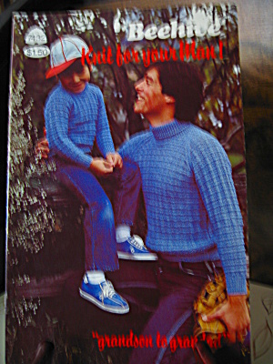 Beehive Knit For Your Men Booklet #7432
