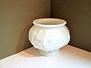 E.o.brody Milk Glass Rose Bowl Vase