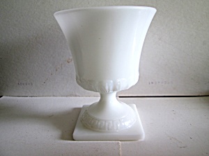 Vintage E.o.brody Milk Glass Urn Like Vase