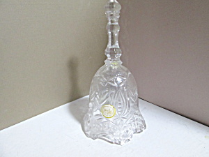 Vintage Lead Crystal Clear Pattern Design Bell