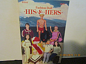 Vintage Booklet His & Hers Fashion Doll Outfits
