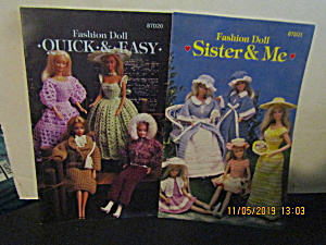 Vintage Booklet Annie's Doll Fashions To Knit & Crochet