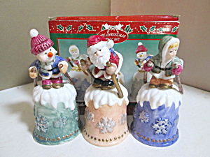 Three Piece Christmas Bell Set