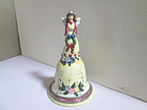 Vintage Porcelain Love Hope Peace Angel Bell