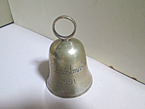 Vintage Solid Brass Christmas 1991 Bell