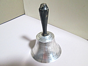 Vintage Pairpoint Silver Plated Wood Handled Bell