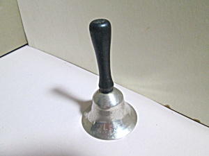 Vintage Silver Plated Wood Handled Bell