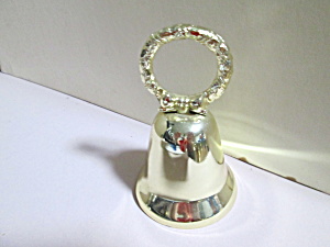 Vintage Solid Brass Christmas Bow Bell