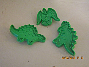 Vintage Hutzler Dinosaur Cookie Cutter Set