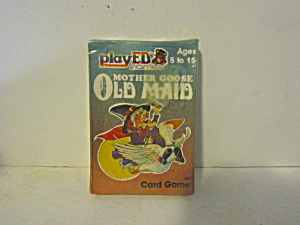 Vintage Played Games Mother Goose Oldmaid Playing Cards