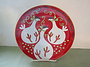 Vintage Brylane Home 3rd Day Of Christmas Plate