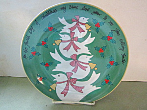 Vintage Brylane Home 4th Day Of Christmas Plate