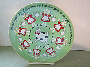 Vintage Brylane Home 8th Day Of Christmas Plate