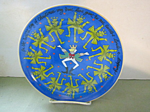 Vintage Brylane Home 12th Day Of Christmas Plate