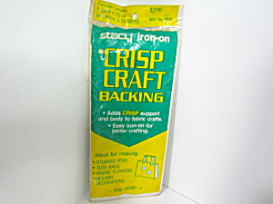 Vintage Stacy Iron-on Crisp Craft Backing