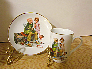 Norman Rockwell Classic Plate/mug Set The Cobbler