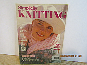 Vintage Magazine Simplicity Knitting Winter 1988