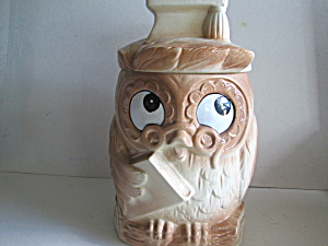 Vintage Wise Owl Cookie Jar