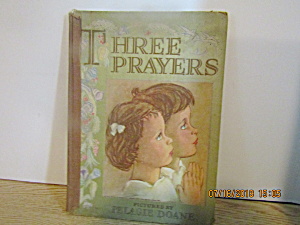 Vintage Children's Book Three Prayers