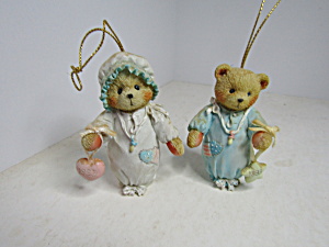 Cherished Teddies Boy & Girl Teddy Ornament Set
