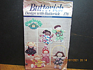 Vintage Butterick Cabbage Patch Kids Doll Pattern #178