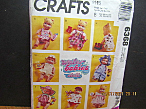 Mccall's Crafts Water Babies Doll Clothes Pattern #6368