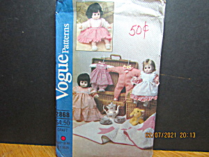 Vogue Craft Wardrobe For Baby Doll Pattern #2868